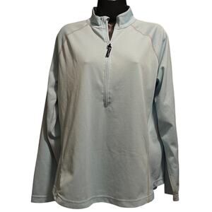 Body Sensors Robin's Egg Blue 3/4 Zip XL Jacket Women's